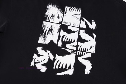 (Chain Style)Arc'teryx Ancestral Bird ARC24SS Back Nine Palace Grid Printed Logo Short Sleeve T 5fg613l5 - Image 7