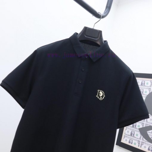 Dior's Latest Polo Short Sleeved Collar Versatile Solid Color And Dual Color Top-quality Origin h2fhyy1r - Image 6
