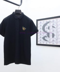 LV's Latest Lapel Polo Short Sleeved Shirt Solid Color Versatile Dual Color Top-quality Origina 5hi1fhde