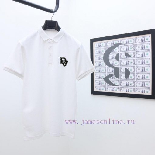 Dior's Latest Polo Short Sleeved Collar Versatile Solid Color And Dual Color Top-quality Origin jwpkwmwo - Image 4