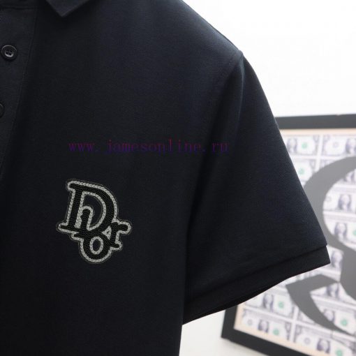 Dior's Latest Polo Short Sleeved Collar Versatile Solid Color And Dual Color Top-quality Origin jwpkwmwo - Image 7