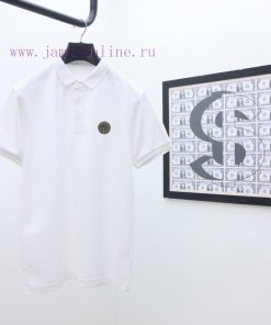 LV's Latest Lapel Polo Short Sleeved Shirt Solid Color Versatile Dual Color Top-quality Origina ory35jq3