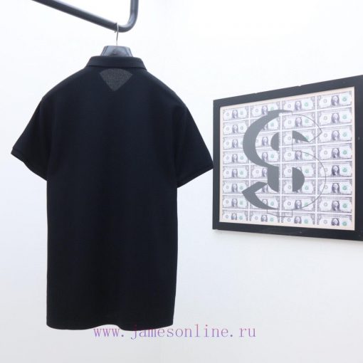 Celine's Latest Polo Short Sleeved Collar Solid Color Versatile Dual Color Top-quality Original k12likvq - Image 3