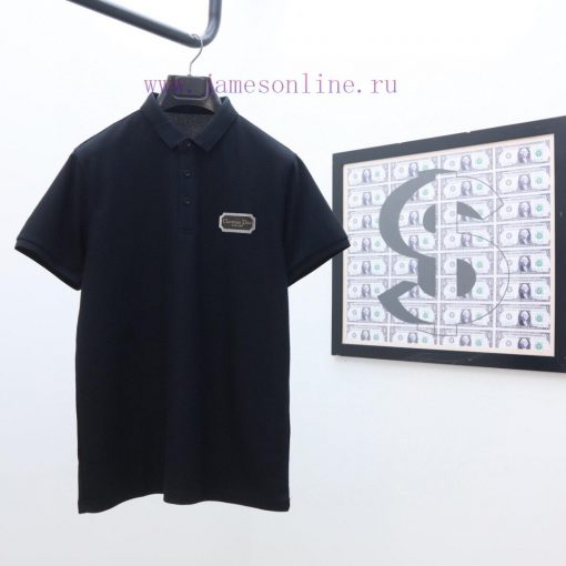 Dior's Latest Polo Short Sleeved Collar Versatile Solid Color And Dual Color Top-quality Origin n5r1db57