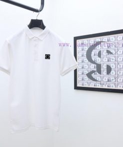 Givenchy's Latest Polo Short Sleeved Collar Solid Color Versatile Dual Color Top-quality Origin a2o7s3u3