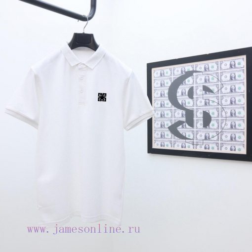 Givenchy's Latest Polo Short Sleeved Collar Solid Color Versatile Dual Color Top-quality Origin a2o7s3u3 - Image 2