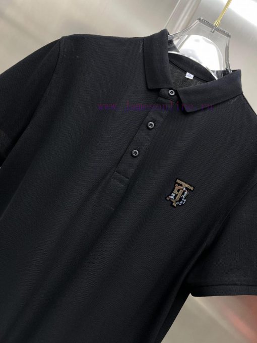 Burberry's New T-shirt With A Collar And Short Sleeved Polo Shirt Made Of Custom Fabric With Hi ug24ith6 - Image 7