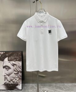 Burberry's New T-shirt With A Collar And Short Sleeved Polo Shirt Made Of Custom Fabric With Hi 4zfh5g82