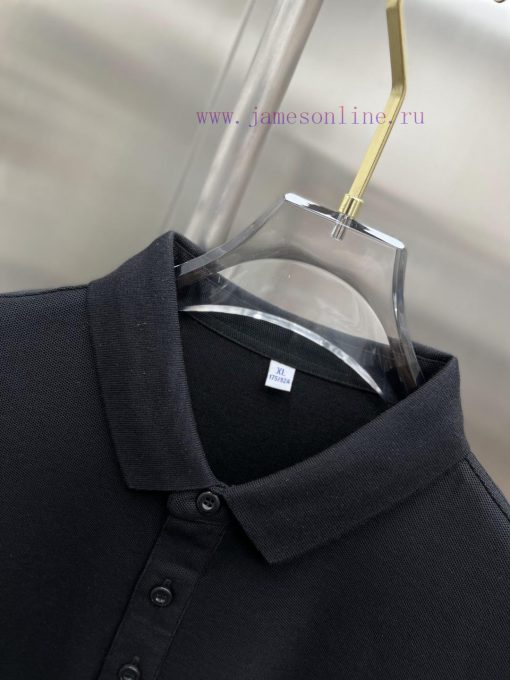 Prada's New T-shirt With A Lapel And Short Sleeved Polo Shirt Custom-made Fabric With High Brea hkd2iikt - Image 8