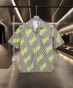GUCCI Popular Item Is Coming! Classic Full Print Bullet Screen Double G Digital Printed Short S n5x71l97