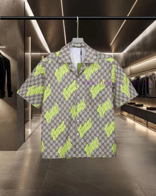 GUCCI Popular Item Is Coming! Classic Full Print Bullet Screen Double G Digital Printed Short S n5x71l97