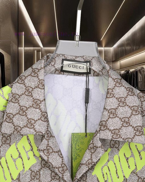 GUCCI Popular Item Is Coming! Classic Full Print Bullet Screen Double G Digital Printed Short S n5x71l97 - Image 4