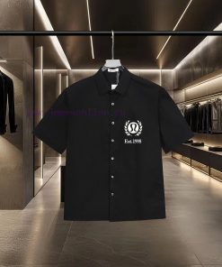 Lululemon/lulu Classic Chest Front And Rear Logo Letter Thick Plate Offset Printing Technology 3ehtt0qx