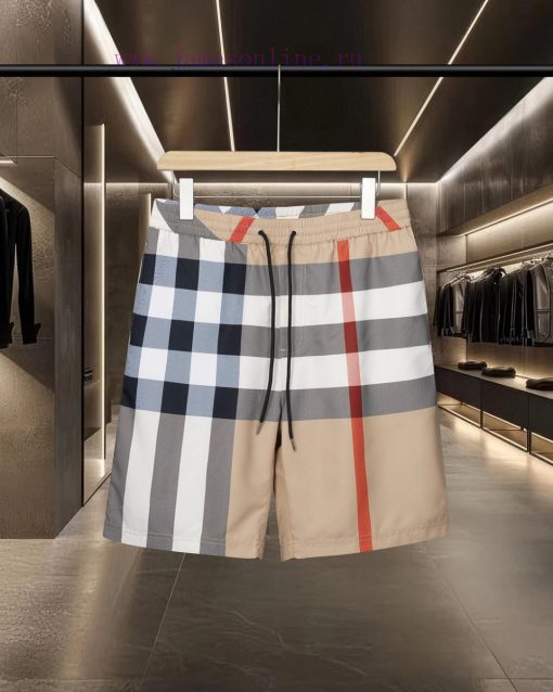 Burberry's Bestseller Is Coming! Classic Twill Plaid Quick Drying Beach Casual Five Part Short au7drx2k - Image 2