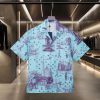LV Louis Vuitton's Popular Short Sleeved Shirt With City Scenery Fragment Pattern 2025ss Offici esrb8945