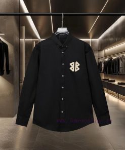 Balenciaga Paris Bestseller Hits! Super Craftsmanship Classic 3D Tape Embossed Logo Long Sleeve 9k1mhhlk