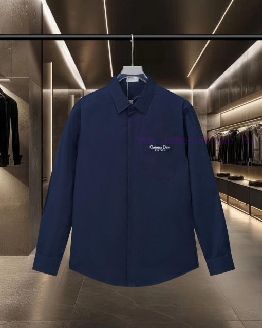 DIOR's Bestseller Is Coming! Simple And Versatile Pocket Letter Logo Slogan Embroidered Long Sl eq7i50mq