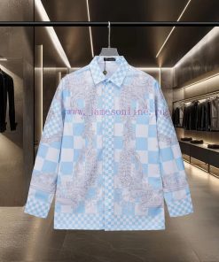 Versace's Hot Selling Item Is Coming! Medusa Palace Style Digital Printed Long Sleeved Shirt 20 h9w03my3
