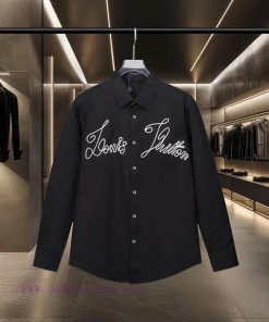LV Louis Vuitton's Hot Selling Item Is Coming Retro Handmade Embroidered Line Logo Long Sleeved 6u34o9qi