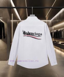 Balenciaga Paris Bestseller Is Coming Classic Back Cola Blurred Logo Long Sleeved Loose Fit Shi dba82fiu