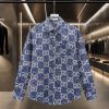 GUCCI's Popular Item Is Coming! The Classic Double G Full Print Denim Shirt 2025ss Official Web 75ouy1l6