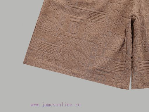 Top Differentiated CurrencyStyle Burberry Full Printed Plush Jacquard Shorts SetColor Picture C 236ua7u6 - Image 5