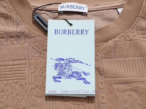 Top Differentiated CurrencyStyle Burberry Full Printed Plush Jacquard Set Short SleeveColor Pic fh037vop - Image 6