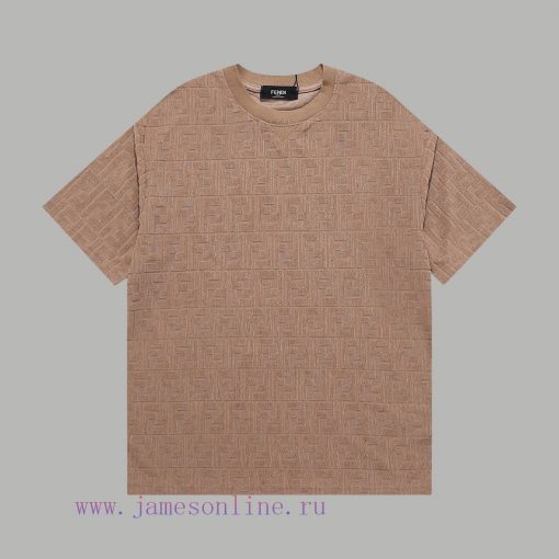 Top Differentiated CurrencyStyle: Fendi FENDI Full Printed Plush Jacquard Suit Short SleevedCol f7au5zqu - Image 2