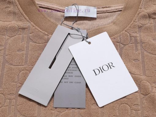 Top Differentiated CurrencyStyle Dior DIOR Full Printed Plush Jacquard Suit Short SleevedColor ysjtnclh - Image 6