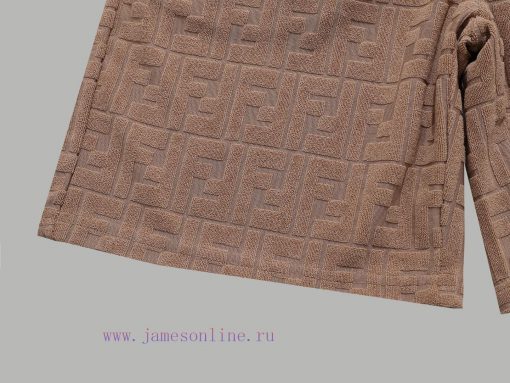 Top Differentiated CurrencyStyle Fendi FENDI Full Printed Plush Jacquard Shorts SetColor Pictur lnme5xff - Image 9