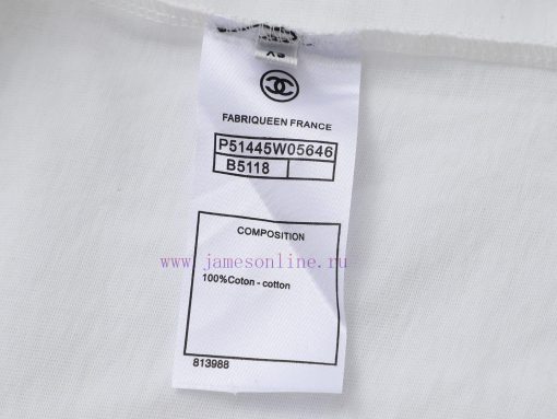 Top Differentiated CurrencyStyle Chanel Chanel Painted Craft Short Sleeved ShirtColor Picture C g2g7q23p - Image 11