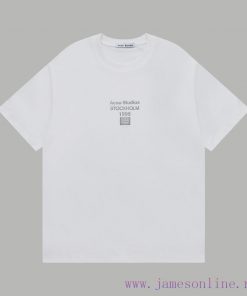 Top Differentiated CurrencyStyle ACNE STUDIOS Plush LOGO Short SleeveColor Picture ColorSize S- 7ov8qteo