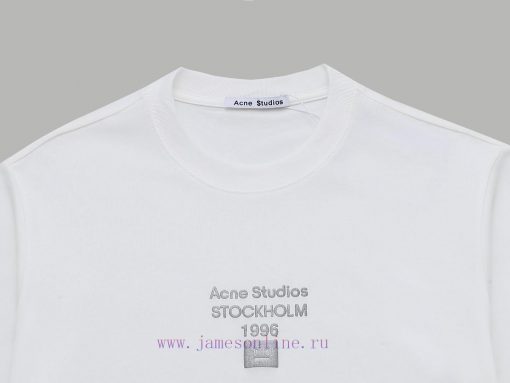 Top Differentiated CurrencyStyle ACNE STUDIOS Plush LOGO Short SleeveColor Picture ColorSize S- 7ov8qteo - Image 4