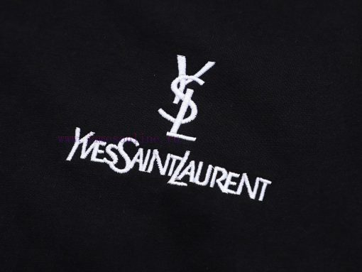 Top Differentiated CurrencyStyle Saint Laurent YSL Classic Logo Short SleeveColor Picture Color h73dy0ct - Image 6