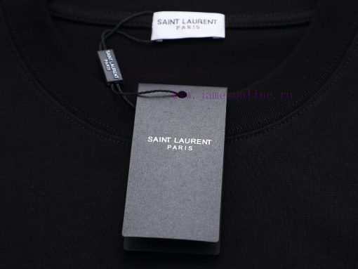 Top Differentiated CurrencyStyle Saint Laurent YSL Classic Logo Short SleeveColor Picture Color h73dy0ct - Image 7