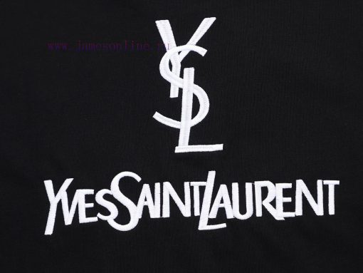 Top Differentiated CurrencyStyle Saint Laurent YSL Classic Logo Short SleeveColor Picture Color h73dy0ct - Image 11