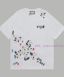 Top Differentiated CurrencyStyle Gucci GUCCI Graffiti Flower Short SleeveColor Picture ColorSiz imyy6cso