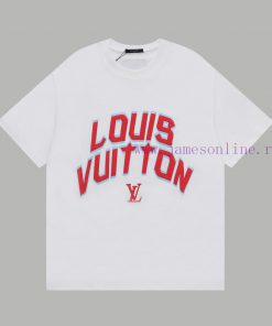 Top Differentiated CurrencyStyle LV3D Plush Short Sleeved Shirt From Louis VuittonColor Picture uthsrc4s