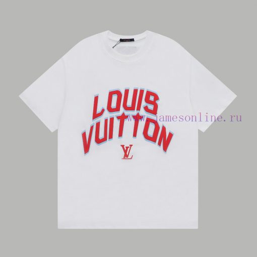 Top Differentiated CurrencyStyle LV3D Plush Short Sleeved Shirt From Louis VuittonColor Picture uthsrc4s
