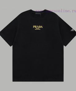 Top Differentiated CurrencyStyle Prada PRADA Silicone Three Dimensional Letter Short SleeveColo 28wedptr