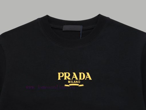 Top Differentiated CurrencyStyle Prada PRADA Silicone Three Dimensional Letter Short SleeveColo 28wedptr - Image 4