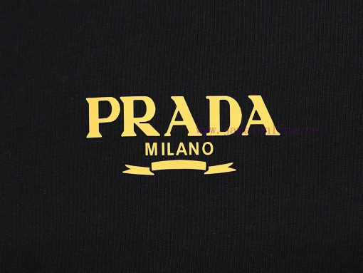 Top Differentiated CurrencyStyle Prada PRADA Silicone Three Dimensional Letter Short SleeveColo 28wedptr - Image 5