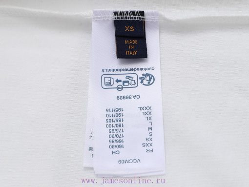 Top Differentiated CurrencyStyle Louis Vuitton LV Embroidery Size Label Short Sleeved ShirtColo u1v1torf - Image 10