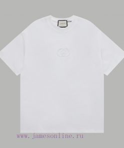 Top Differentiated CurrencyStyle Gucci GUCCI Embroidered Logo Short SleeveColor Picture ColorSi csdcsev7
