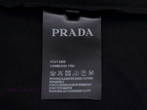Top Differentiated CurrencyStyle Prada PRADA Silicone Three Dimensional Letter Short SleeveColo 28wedptr - Image 11