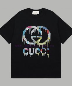 Top Differentiated CurrencyStyle Gucci GUCCI Multi Color Dissolved Ice Cream Short SleeveColor q6cwo0o0