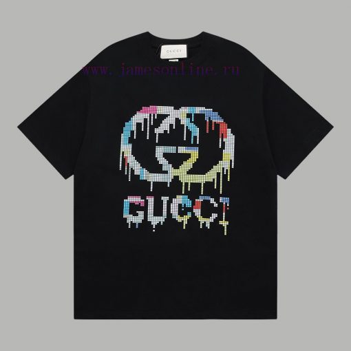 Top Differentiated CurrencyStyle Gucci GUCCI Multi Color Dissolved Ice Cream Short SleeveColor q6cwo0o0 - Image 2