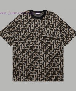 Top Differentiated CurrencyStyle Dior DIOR Full Print Jacquard Set Short SleeveColor Picture Co k6584q1l
