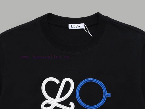 Top Differentiated CurrencyStyle: LOEWE Color Blocked Embroidered Short SleeveColor Picture Col 31l5d0y7 - Image 4