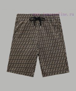 Top Differentiated CurrencyStyle Fendi FENDI Full Print Jacquard Set Short SleeveColor Picture cgwoh5we